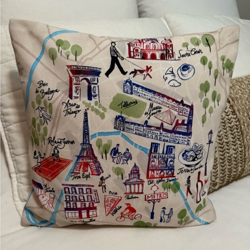 Paris Throw pillow